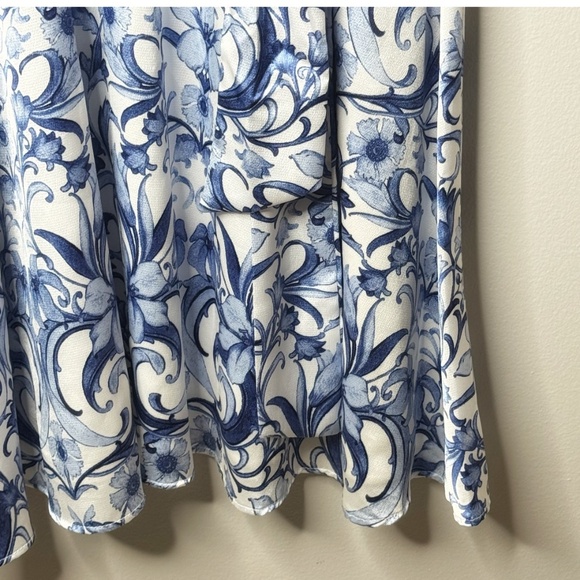 NWT Tahari Petite Hammered Satin Shirt Dress Faux Wrap Styling Long Sleeve Midi - Picture 9 of 16